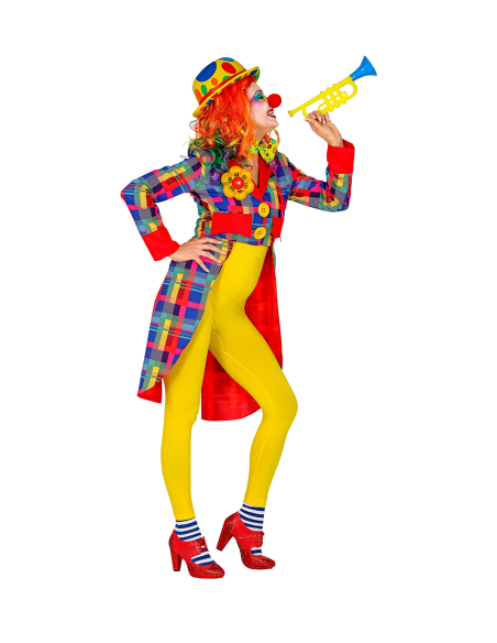 Veste Queue de Pie de Clown Multicolore pour Femme