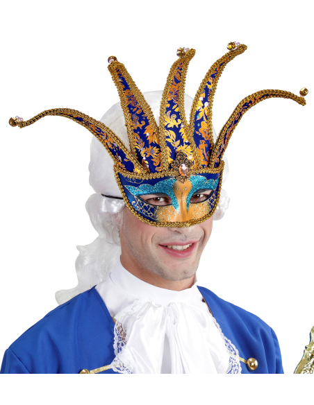 Masque Carnaval de Venise de Joker avec clochettes