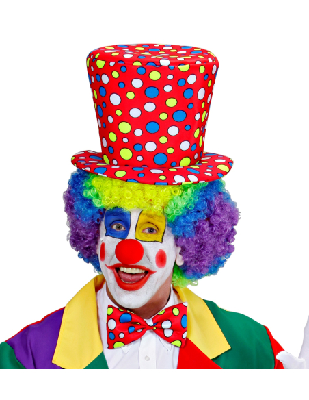 Set Clown adulte avec chapeau Haut de forme et nœud papillon - Cirque, Carnaval, Animation