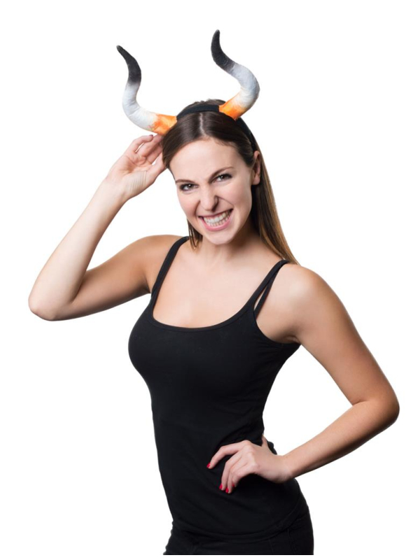 Serre-tête avec des cornes de Taureau pour adulte