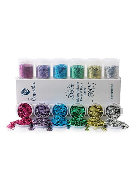 Paillettes épaisses biodégradables 90 ml : Maquillage Superstar