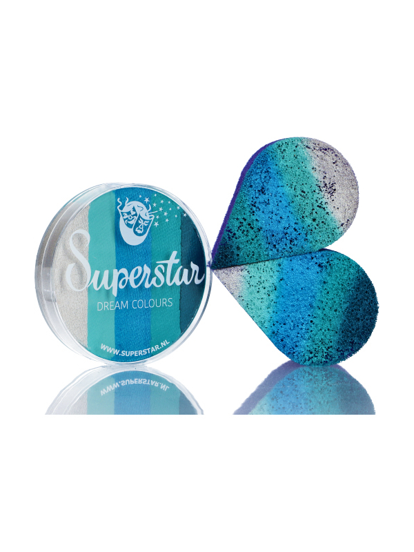 Maquillage Visage et Corps Superstar - Gamme Dream 45 g - Dégradé Bleu et Argent