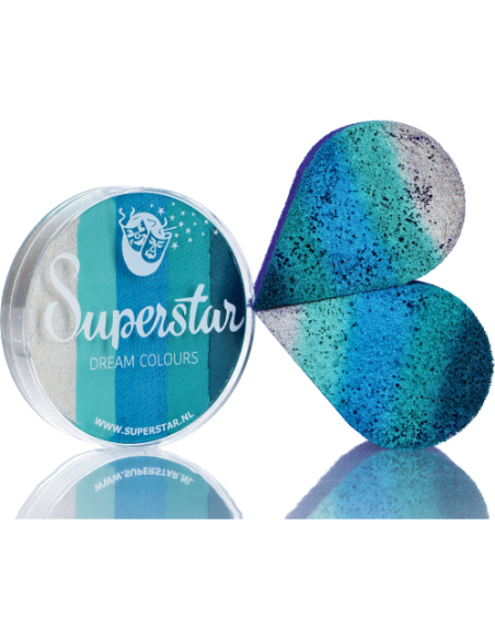 Maquillage Visage et Corps Superstar - Gamme Dream 45 g - Dégradé Bleu et Argent