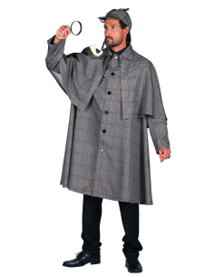 Costume Sherlock Holmes homme : manteau Inverness & chapeau Deerstalker 2
