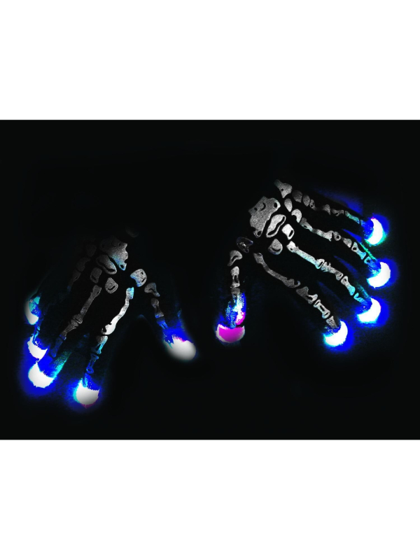 Paire de Gants Lumineux Squelette : Illuminez Vos Soirées d'Halloween