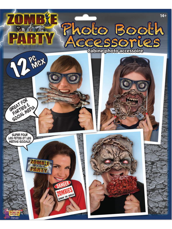 Kit d'Accessoires pour Selfie et Cabine Photo Zombie : Créez des Souvenirs Inoubliable