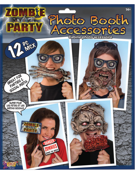 Kit d'Accessoires pour Selfie et Cabine Photo Zombie : Créez des Souvenirs Inoubliable