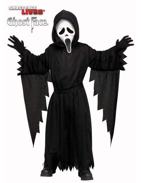 Déguisement emblématique Ghostface pour tout-petits Fun World - Taille 3T-4T - Noir