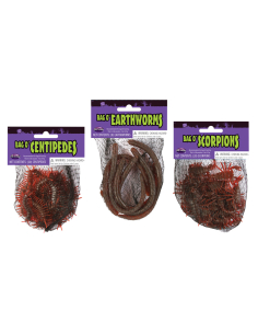 Sac de 20 mille pattes en plastiques : Décoration insectes Halloween 2