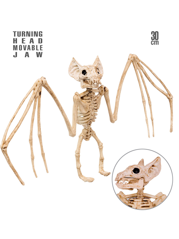 Squelette de chauve -Souris 30 cm - Décoration halloween