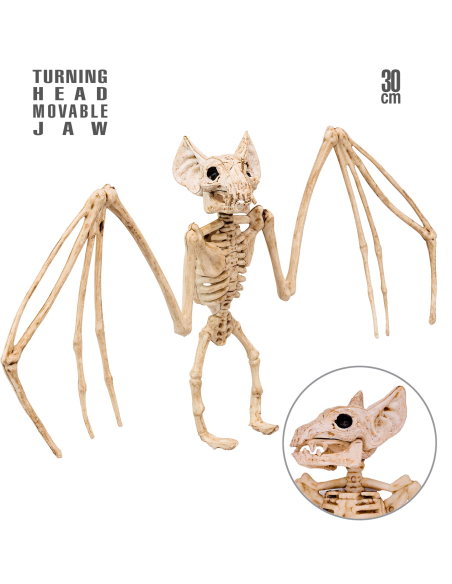 Squelette de chauve -Souris 30 cm - Décoration halloween