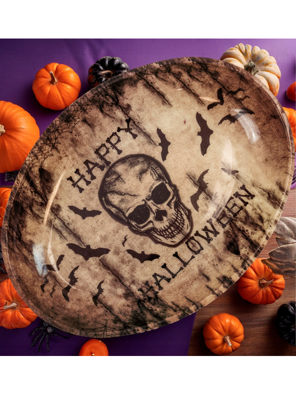Plateau de service table halloween ovale 40 x 30,5 cm