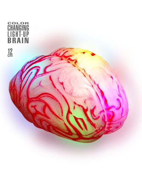 Cerveau lumineux changeant de couleur. Accessoire Halloween