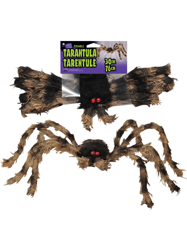 Araignée Tarentule  géante de 76 cm : décoration effrayante Halloween
