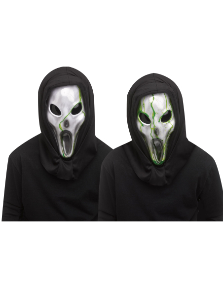 Masque d'Extraterrestre Saignant Halloween – Effet de Sang Vert Réaliste pour Déguisements Terrifiants