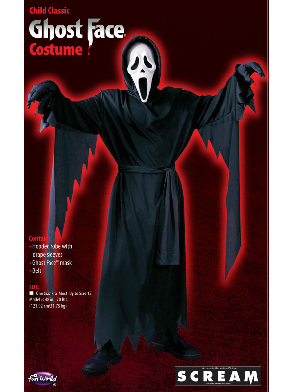 Déguisement Ghost Face® Scream pour Enfant - 152 cm