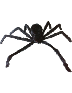 Araignée Géante Noire 76 cm – Accessoire Effrayant pour Décoration Halloween