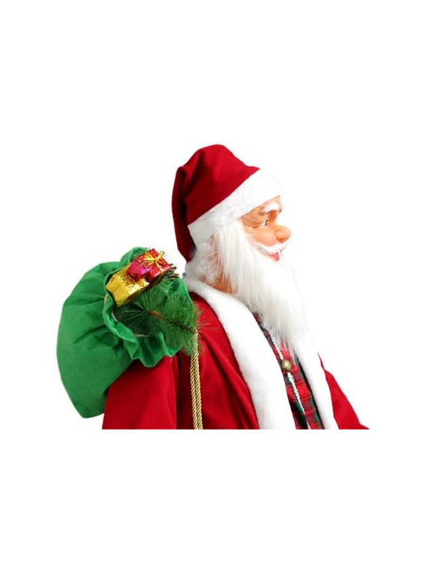 Automate Père Noël animé180 cm : Chante, Danse et Émerveille pour Noël !