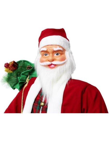 Automate Père Noël animé180 cm : Chante, Danse et Émerveille pour Noël !