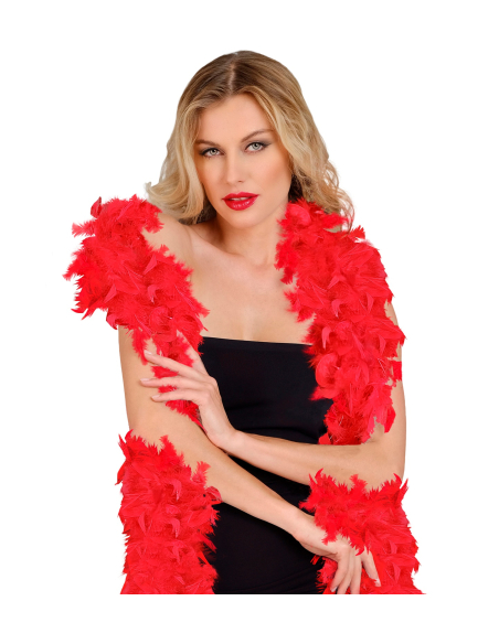 Boa plumes rouges - 1.80m - 50 g