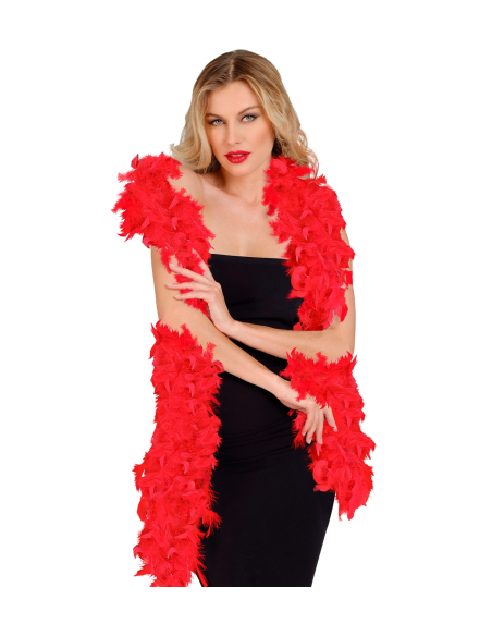 Boa plumes rouges - 1.80m - 50 g