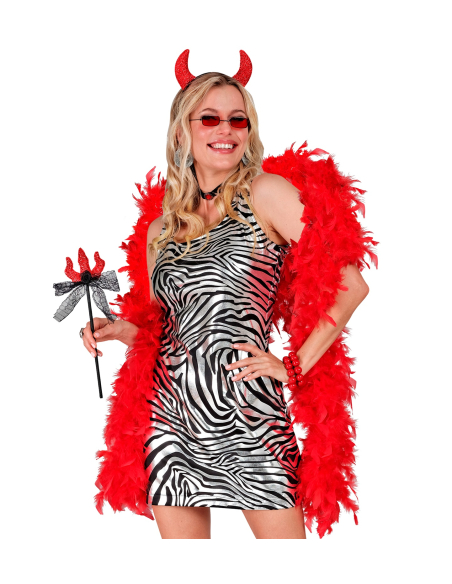 Boa plumes rouges - 1.80m - 50 g