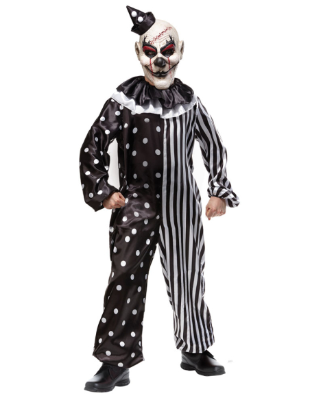 Dégguisement de clown effrayant Halloween pour enfant
