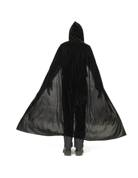 Cape à capuche pour enfant effet velours - 100 cm par 7,70