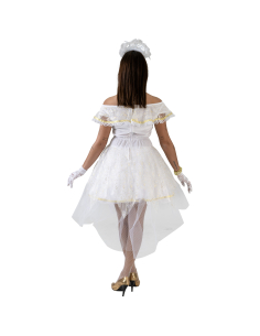 Robe de Mariée Blanche avec Détails Dorés - Halloween et Cosplay 2