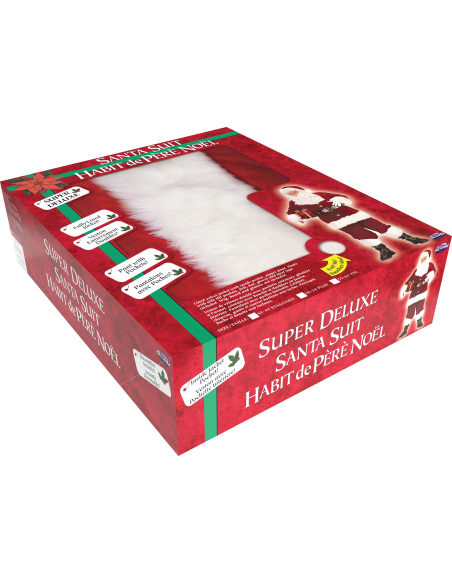 Costume Père Noël Super Deluxe : Qualité professionnelle