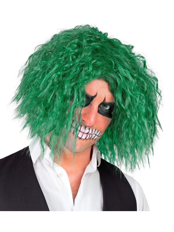 Perruque Joker Verte Frisée – Inspirée du Clown Déjanté de The Dark Knight