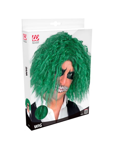 Perruque Joker Verte Frisée – Inspirée du Clown Déjanté de The Dark Knight