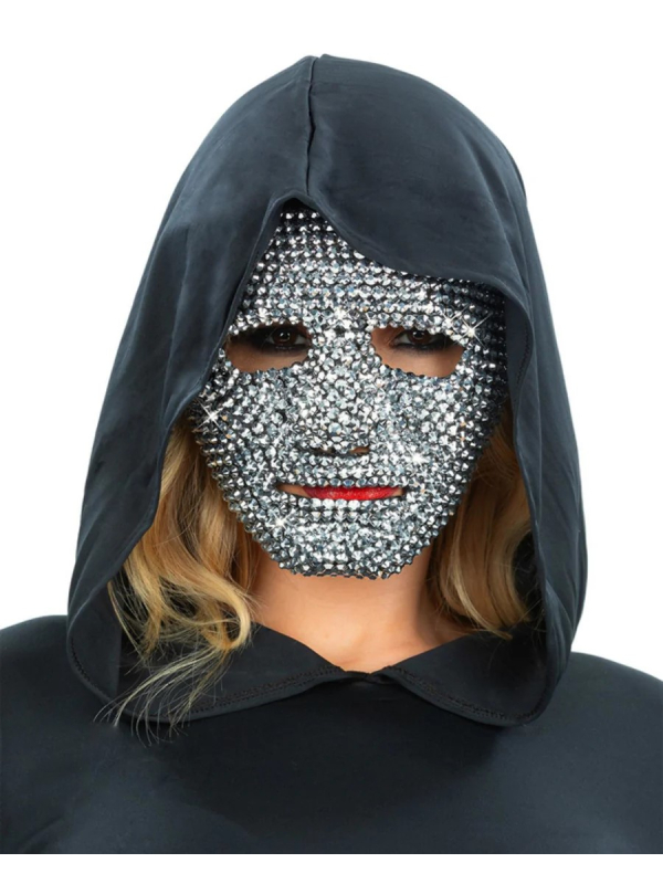 Masque strass argentés : un masque original et élégant pour halloween
