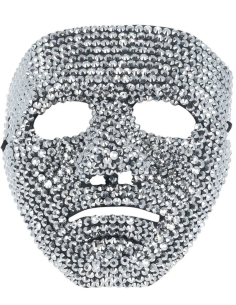 Masque strass argentés : un masque original et élégant pour halloween 2