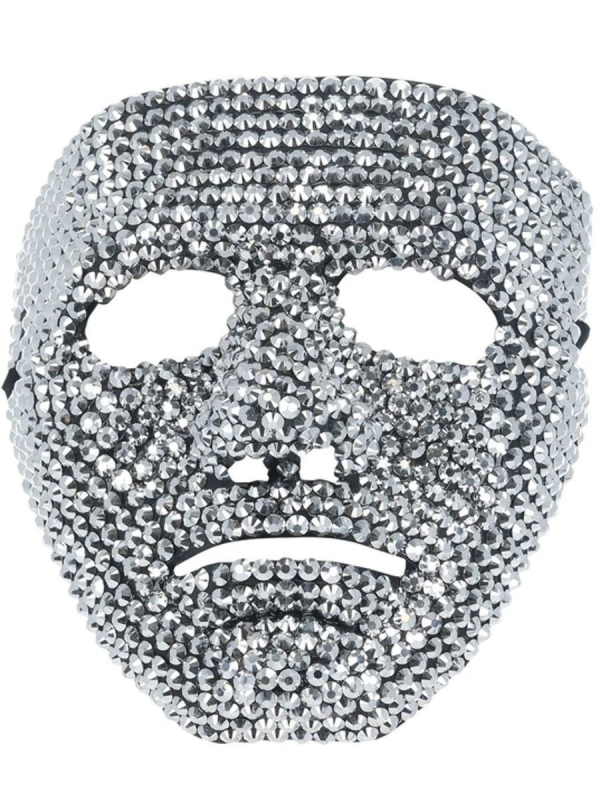 Masque strass argentés : un masque original et élégant pour halloween