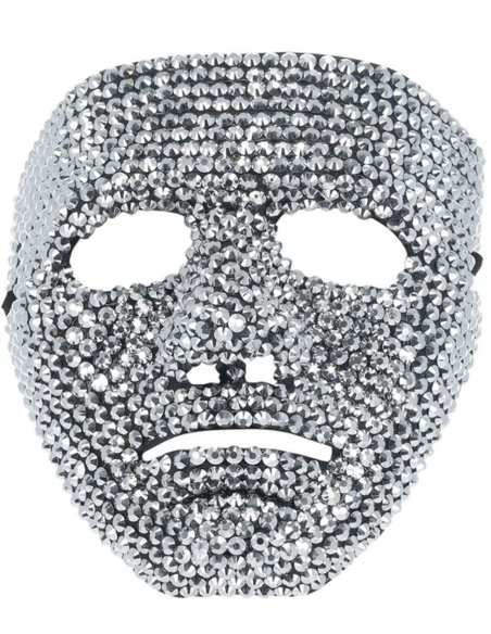 Masque strass argentés : un masque original et élégant pour halloween