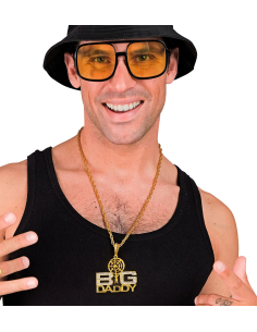 Collier Big Daddy en Strass : Un Accessoire Incontournable pour les Amateurs de Hip-Hop