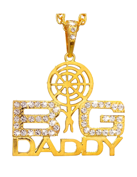 Collier Big Daddy en Strass : Un Accessoire Incontournable pour les Amateurs de Hip-Hop