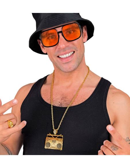 Collier Années 80 avec Pendentif Radio Cassette : Un Accessoire Nostalgique