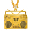 Collier Années 80 avec Pendentif Radio Cassette : Un Accessoire Nostalgique