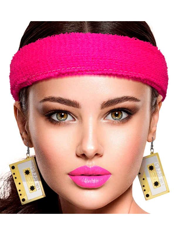 Boucles d'oreilles forme cassette audio – L'accessoire rétro et fun des années 80