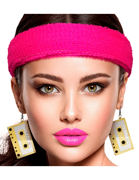 Boucles d'oreilles forme cassette audio – L'accessoire rétro et fun des années 80