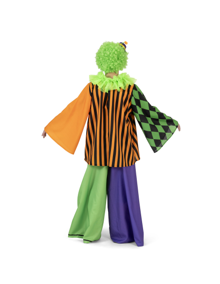 Déguisement de clown, Arlequin adulte pour le carnaval