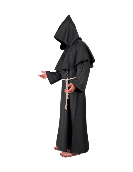 Déguisement de Prêtre Noir pour Adulte – Parfait pour Halloween ou Soirées à Thème
