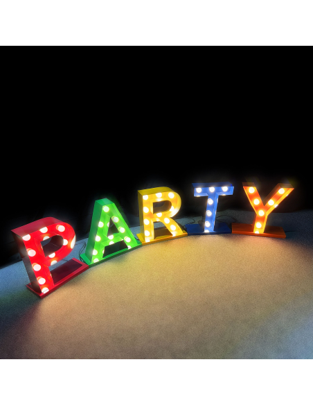 Boîte à lumière LED "Party" : Décoration lumineuse de qualité professionnelle