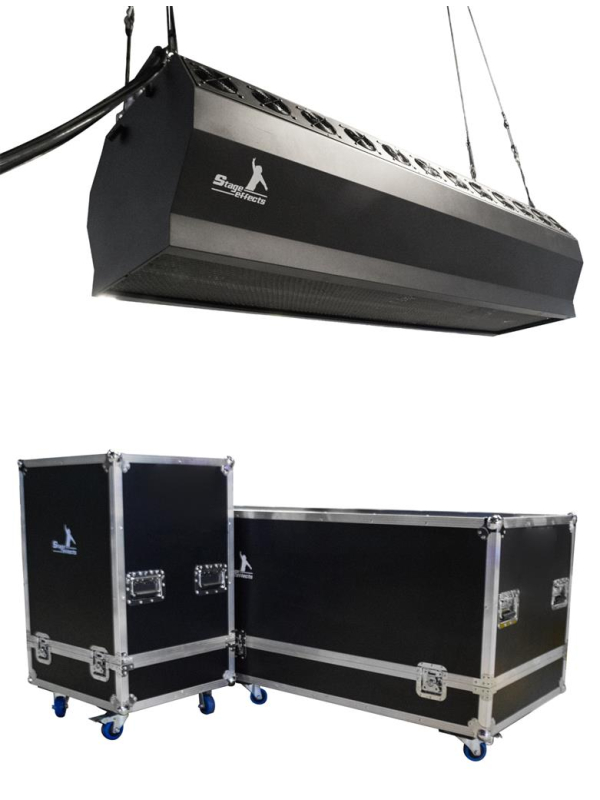 Machine à Brouillard Portable avec Flightcase - Créez des Effets Visuels Époustouflants