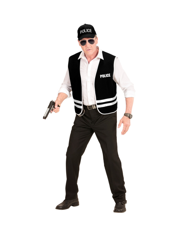 Set Police pour Adulte avec Gilet et Casquette