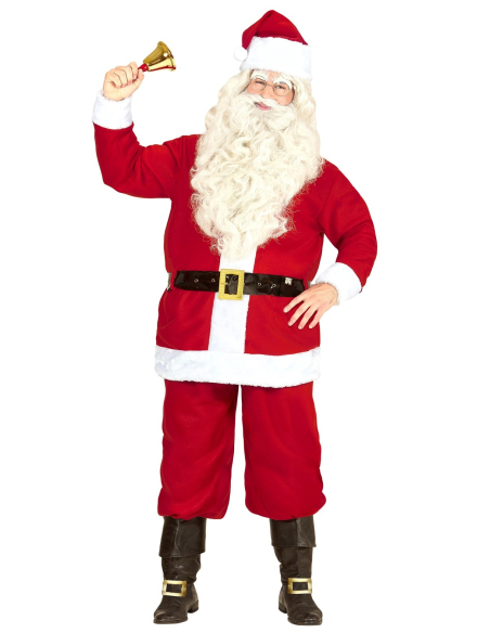 Déguisement Père Noël Homme grandes tailles (veste, pantalon, ceinture, bonnet)