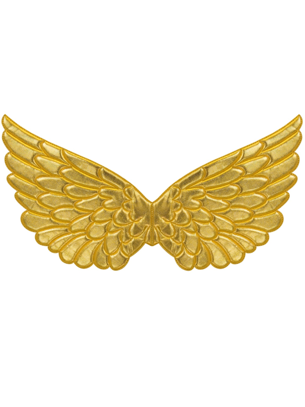 Ailes d'ange doré en tissu 57x26 cm
