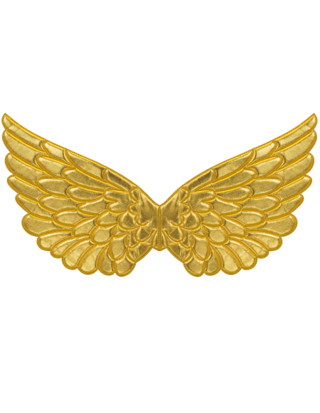 Ailes d'ange doré en tissu 57x26 cm